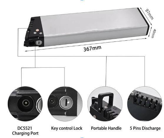 Kracken Mark 3 Battery 48V 14A ( 35 Miles )