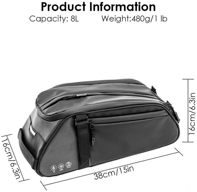 Reflective Rear Rack Bag