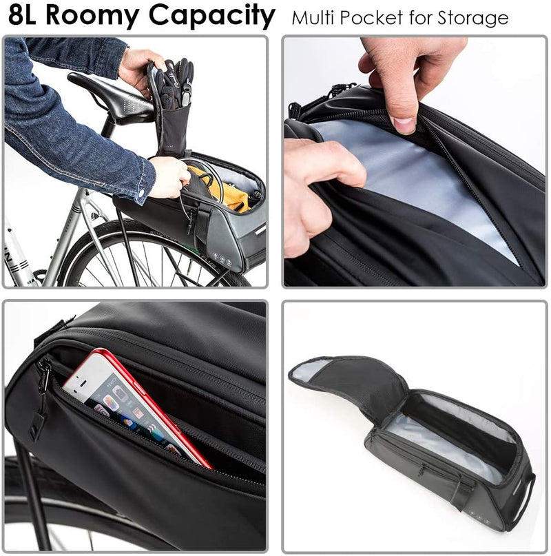 Reflective Rear Rack Bag