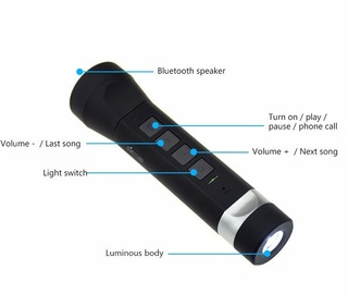 Flashing light / portable speaker with powerbank - Kracken Airsoft